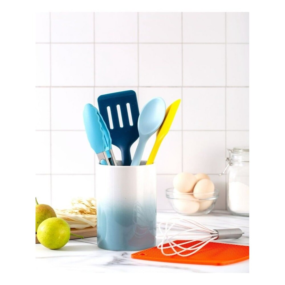 7-pc Culinary and Utensil Set & Storage Crock